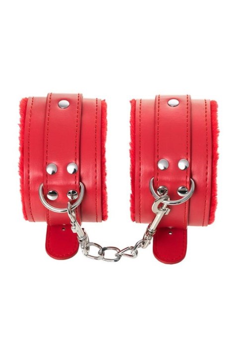 Anonymo handcuffs, PU leather, red, 27 cm TOYFA - Boys of Toys Sp. z o.o. (dystrybutor) Anonymo handcuffs, PU leather, red, 27 cm TOYFA - Boys of Toys Sp. z o.o. (dystrybutor)
