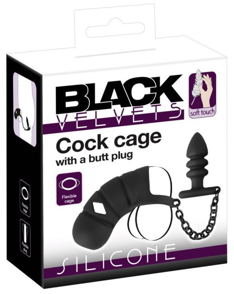 Black Velvets Cock cage with a ORION Black Velvets Cock cage with a ORION