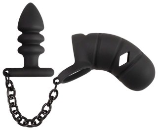 Black Velvets Cock cage with a ORION