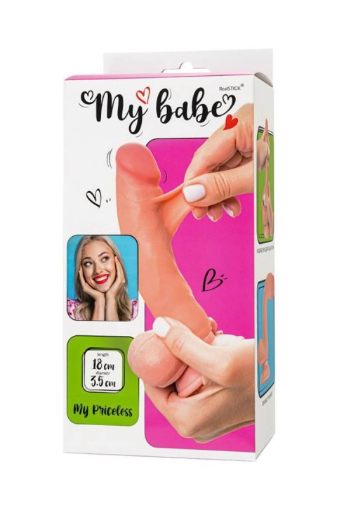 Dildo My Babe My Priceless Realistic Dildo, TPE, Nude, 18 cm TOYFA - Boys of Toys Sp. z o.o. (dystrybutor) Dildo My Babe My Priceless Realistic Dildo, TPE, Nude, 18 cm TOYFA - Boys of Toys Sp. z o.o. (dystrybutor)