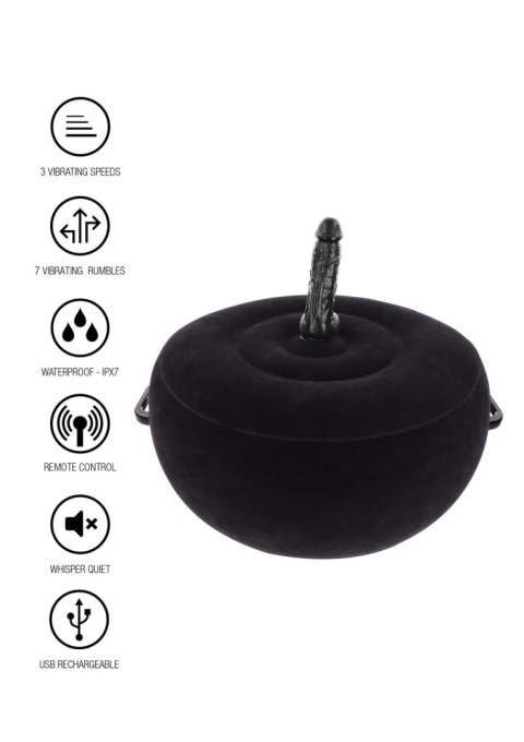 Inflatable Fuck Seat w. Remote Black SCALA Inflatable Fuck Seat w. Remote Black SCALA