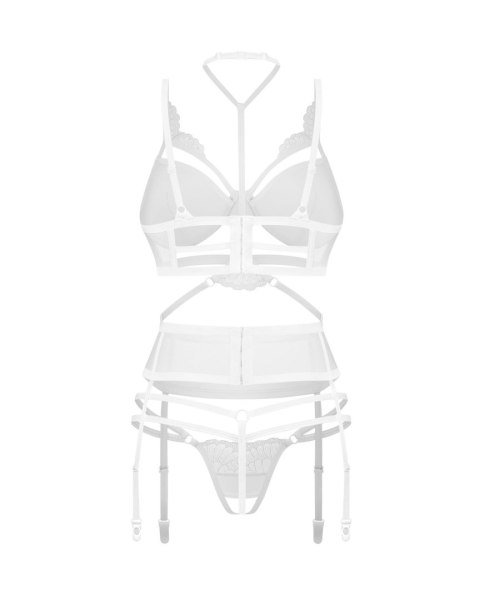 Premisis White otwarty komplet 3-częściowy 2XL/3XL Obsessive - Amocarat Sp. z o.o. Premisis White otwarty komplet 3-częściowy 2XL/3XL Obsessive - Amocarat Sp. z o.o.