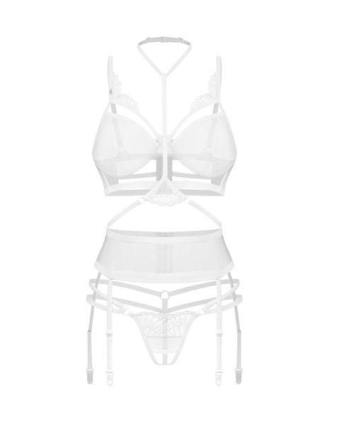 Premisis White otwarty komplet 3-częściowy 2XL/3XL Obsessive - Amocarat Sp. z o.o. Premisis White otwarty komplet 3-częściowy 2XL/3XL Obsessive - Amocarat Sp. z o.o.