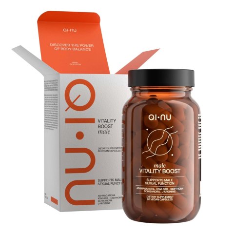 Qi-Nu Vitality Boost Male suplement diety dla Mężczyzn - 60 capsules QI-NU SPÓŁKA Z OGRANICZONĄ ODPOWIEDZIALNOŚCIĄ Qi-Nu Vitality Boost Male suplement diety dla Mężczyzn - 60 capsules QI-NU SPÓŁKA Z OGRANICZONĄ ODPOWIEDZIALNOŚCIĄ