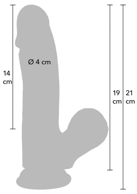 Realistic Dildo Liquid Silicone 19 cm SCALA