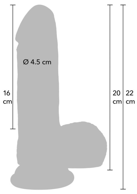Realistic Dildo Liquid Silicone 20 cm SCALA Realistic Dildo Liquid Silicone 20 cm SCALA