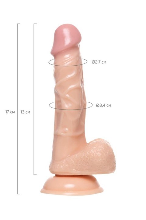 Realistic dildo A-Toys by TOYFA Kirc, TPE, nude, 17 cm TOYFA - Boys of Toys Sp. z o.o. (dystrybutor) Realistic dildo A-Toys by TOYFA Kirc, TPE, nude, 17 cm TOYFA - Boys of Toys Sp. z o.o. (dystrybutor)