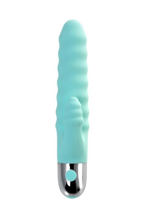 Relief vibrator with clitoral stimulation Flovetta Flax, silicone, mint, 17.5 cm TOYFA - Boys of Toys Sp. z o.o. (dystrybutor) Relief vibrator with clitoral stimulation Flovetta Flax, silicone, mint, 17.5 cm TOYFA - Boys of Toys Sp. z o.o. (dystrybutor)
