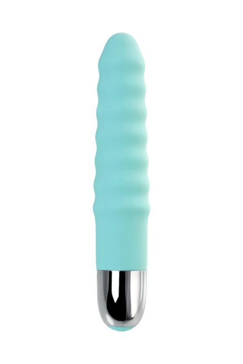 Relief vibrator with clitoral stimulation Flovetta Flax, silicone, mint, 17.5 cm TOYFA - Boys of Toys Sp. z o.o. (dystrybutor) Relief vibrator with clitoral stimulation Flovetta Flax, silicone, mint, 17.5 cm TOYFA - Boys of Toys Sp. z o.o. (dystrybutor)