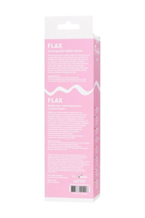 Relief vibrator with clitoral stimulation Flovetta Flax, silicone, mint, 17.5 cm TOYFA - Boys of Toys Sp. z o.o. (dystrybutor) Relief vibrator with clitoral stimulation Flovetta Flax, silicone, mint, 17.5 cm TOYFA - Boys of Toys Sp. z o.o. (dystrybutor)