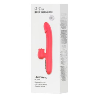 Silicone Vibrator 7 Powerful Modes - 
Licking, 7 Thrusting
Heating, Red Boys of Toys Sp. z o.o.
