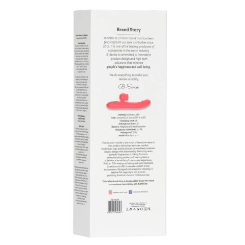 Silicone Vibrator 7 Powerful Modes - 
Licking, 7 Thrusting
Heating, Red Boys of Toys Sp. z o.o.