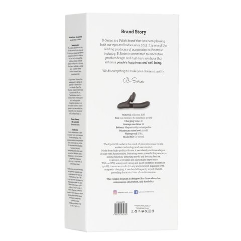 Silicone Vibrator 7 Powerful Modes - Licking,
Thrusting and Heating, Black Boys of Toys Sp. z o.o. Silicone Vibrator 7 Powerful Modes - Licking,
Thrusting and Heating, Black Boys of Toys Sp. z o.o.