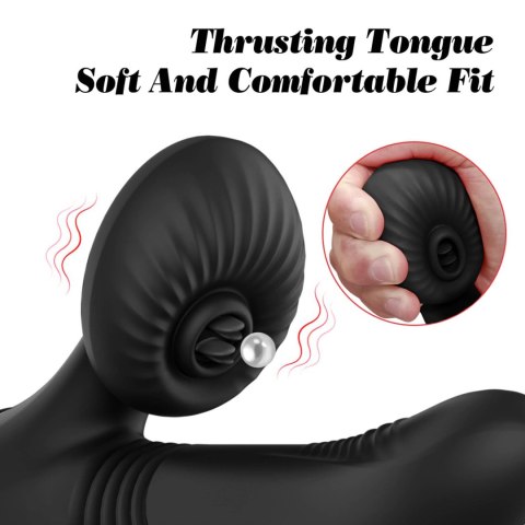 Silicone Vibrator 7 Powerful Modes - Licking,
Thrusting and Heating, Black Boys of Toys Sp. z o.o. Silicone Vibrator 7 Powerful Modes - Licking,
Thrusting and Heating, Black Boys of Toys Sp. z o.o.