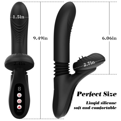 Silicone Vibrator 7 Powerful Modes - Licking,
Thrusting and Heating, Black Boys of Toys Sp. z o.o. Silicone Vibrator 7 Powerful Modes - Licking,
Thrusting and Heating, Black Boys of Toys Sp. z o.o.