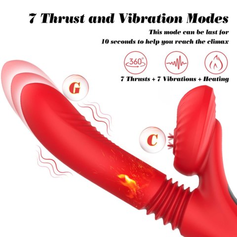 Silicone Vibrator 7 Powerful Modes - Licking,
Thrusting and Heating Boys of Toys Sp. z o.o. Silicone Vibrator 7 Powerful Modes - Licking,
Thrusting and Heating Boys of Toys Sp. z o.o.