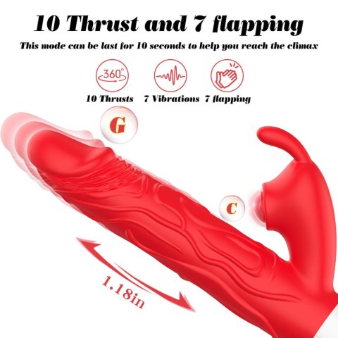 Silicone Vibrator 7 Vibration modes -
10 thrusting and
7 Flapping Boys of Toys Sp. z o.o. Silicone Vibrator 7 Vibration modes -
10 thrusting and
7 Flapping Boys of Toys Sp. z o.o.