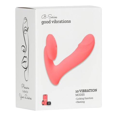 Silicone vibrator 10 vibration modes, Licking, Heating + APP control Boys of Toys Sp. z o.o.