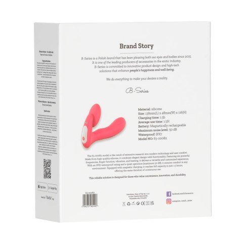 Silicone vibrator 3 speeds, 6 frequencies,
Finger function,
Heating + APP control Boys of Toys Sp. z o.o. Silicone vibrator 3 speeds, 6 frequencies,
Finger function,
Heating + APP control Boys of Toys Sp. z o.o.
