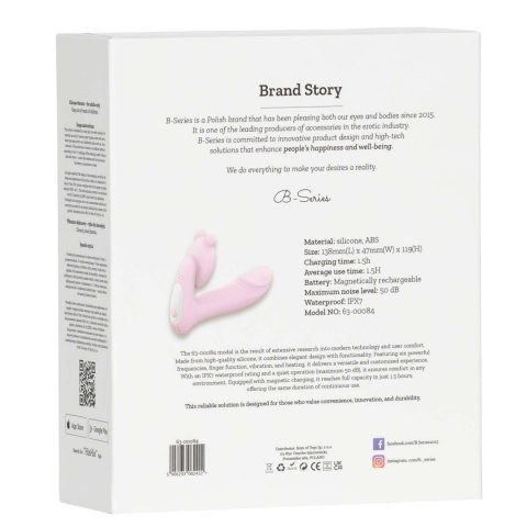 Silicone vibrator 3 speeds, 6 frequencies
Finger function, Heating + APP control Boys of Toys Sp. z o.o. Silicone vibrator 3 speeds, 6 frequencies
Finger function, Heating + APP control Boys of Toys Sp. z o.o.