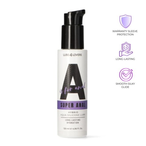 A is for Super Anal - Hybrid Anal Lubricant 120 ml MSX Distribution S.r.l. A is for Super Anal - Hybrid Anal Lubricant 120 ml MSX Distribution S.r.l.