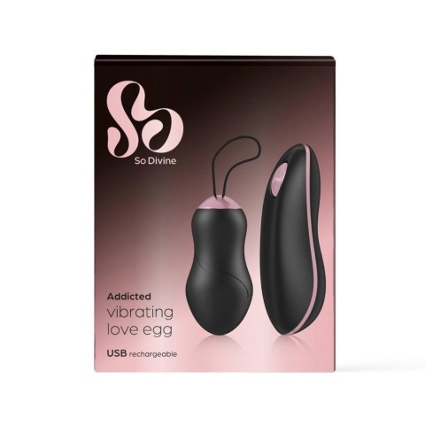 Addicted Remote Control Rechargeable Love Egg Vibrator So Divine - Boys of Toys Sp. z o.o. (dystrybutor) Addicted Remote Control Rechargeable Love Egg Vibrator So Divine - Boys of Toys Sp. z o.o. (dystrybutor)