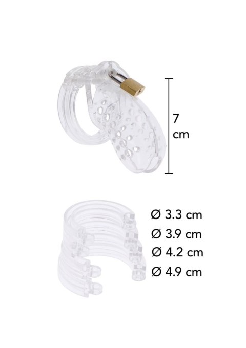 Chastity Cock Cage Acrylic Transparent SCALA
