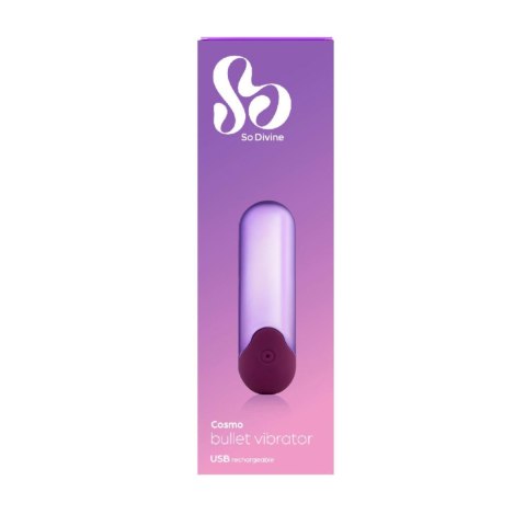 Cosmo Mini Rechargeable Bullet Vibrator So Divine - Boys of Toys Sp. z o.o. (dystrybutor)