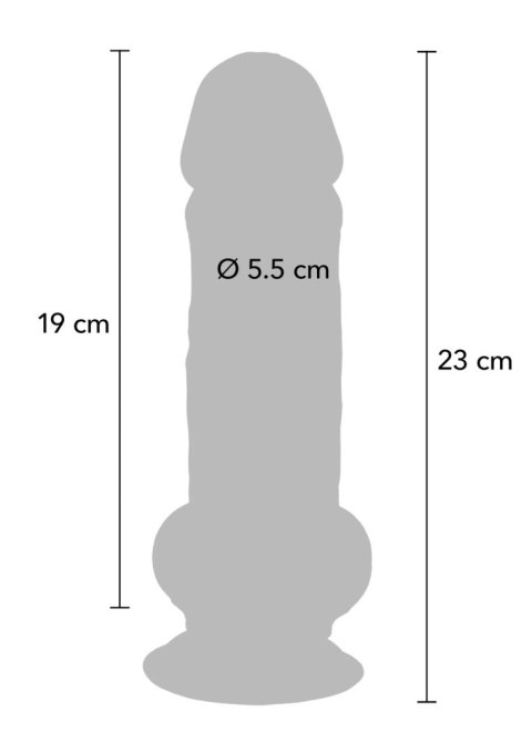 Deluxe Dual Density Thick Dildo TPE 23 cm SCALA