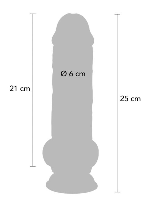 Deluxe Dual Density Thick Dildo TPE 25 cm SCALA Deluxe Dual Density Thick Dildo TPE 25 cm SCALA