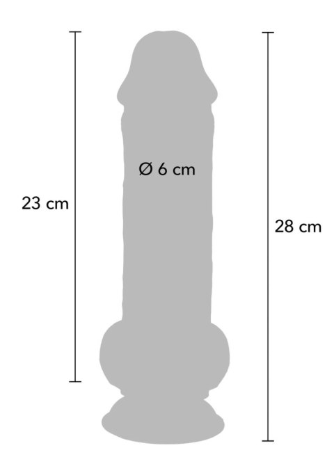 Deluxe Dual Density Thick Dildo TPE 28 cm SCALA