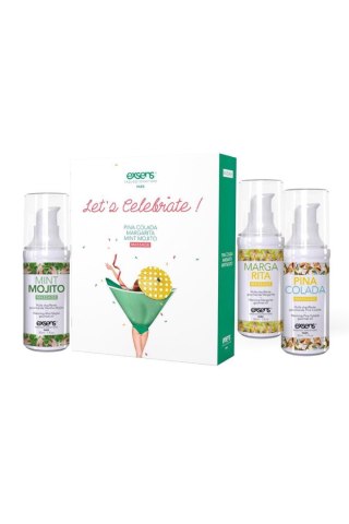 EXSENS GIFT SET LET'S CELEBRATE! 3 x 30ML TONGA