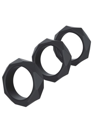 Heavy C-Ring Set - zestaw pierścieni erekcyjnych silikonowych SCALA