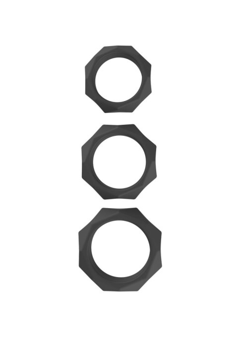 Heavy C-Ring Set - zestaw pierścieni erekcyjnych silikonowych SCALA