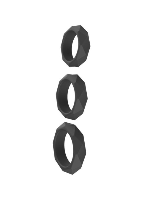 Heavy C-Ring Set - zestaw pierścieni erekcyjnych silikonowych SCALA