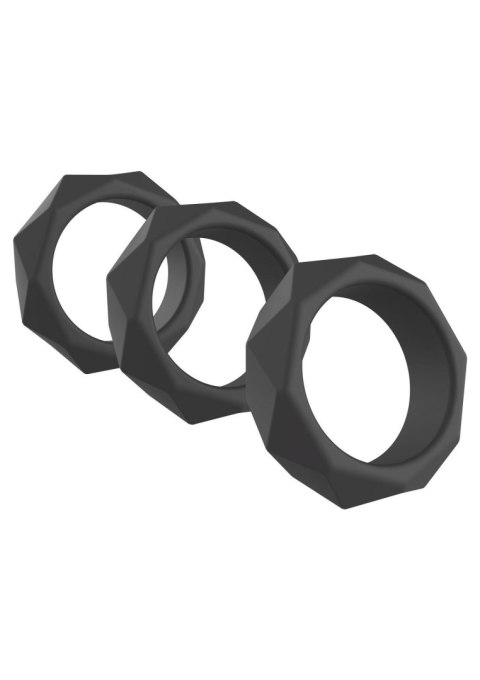 Heavy C-Ring Set - zestaw pierścieni erekcyjnych silikonowych SCALA