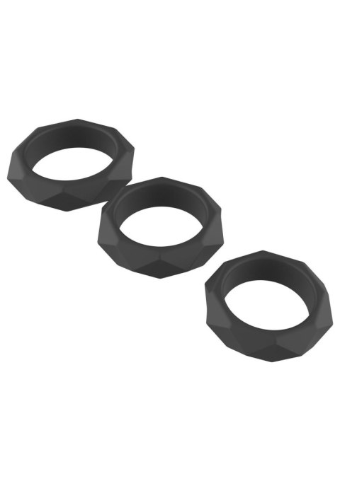 Heavy C-Ring Set - zestaw pierścieni erekcyjnych silikonowych SCALA
