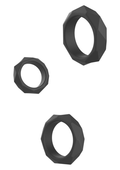 Heavy C-Ring Set - zestaw pierścieni erekcyjnych silikonowych SCALA