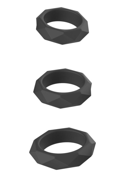 Heavy C-Ring Set - zestaw pierścieni erekcyjnych silikonowych SCALA