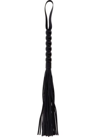 Long Beaded Flogger Whip Black SCALA