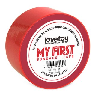 My First Non Sticky Bondage Tape Red LoveToy - Boys of Toys Sp. z o.o. (dystrybutor)