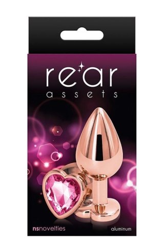 REAR ASSETS ROSE GOLD HEART M PINK TONGA