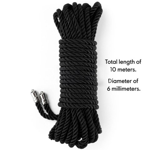 Rebellion Reign Ebony Silky Bondage Rope LoveToy - Boys of Toys Sp. z o.o. (dystrybutor)