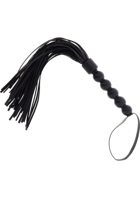 Short Beaded Flogger Whip Black SCALA Short Beaded Flogger Whip Black SCALA