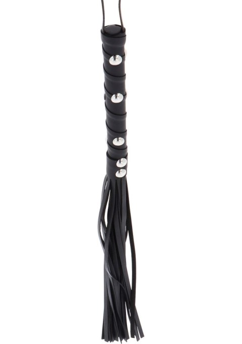 Short Studded Flogger Whip Black SCALA Short Studded Flogger Whip Black SCALA