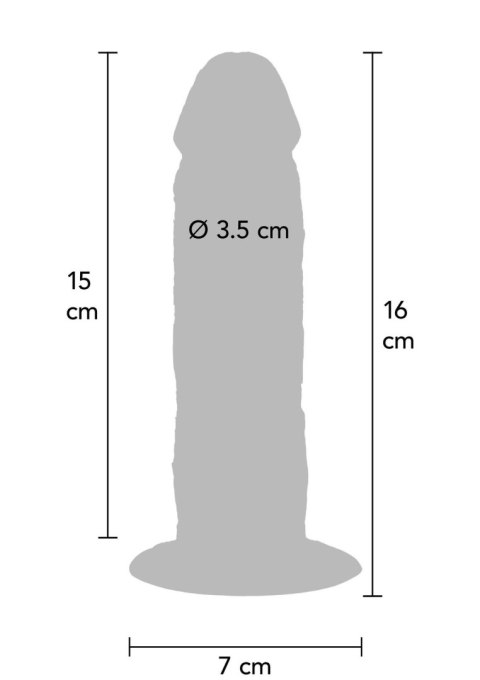 Silicone Foreskin Dong 15 cm Caramel skin tone SCALA Silicone Foreskin Dong 15 cm Caramel skin tone SCALA