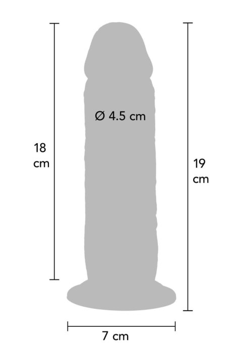 Silicone Foreskin Dong 19 cm Caramel skin tone SCALA Silicone Foreskin Dong 19 cm Caramel skin tone SCALA