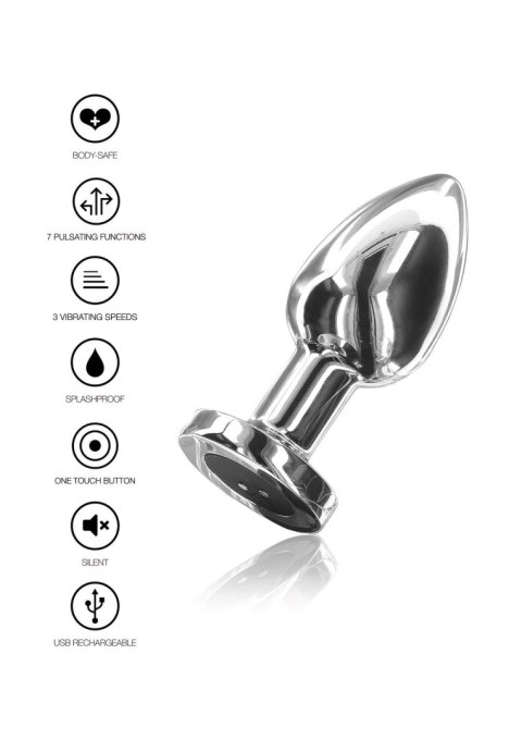 Buttplug Vibr. Medium Silver SCALA