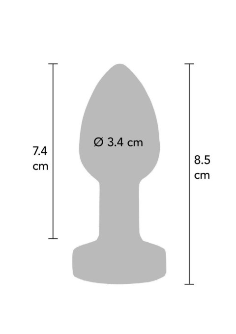 Buttplug Vibr. Medium Silver SCALA