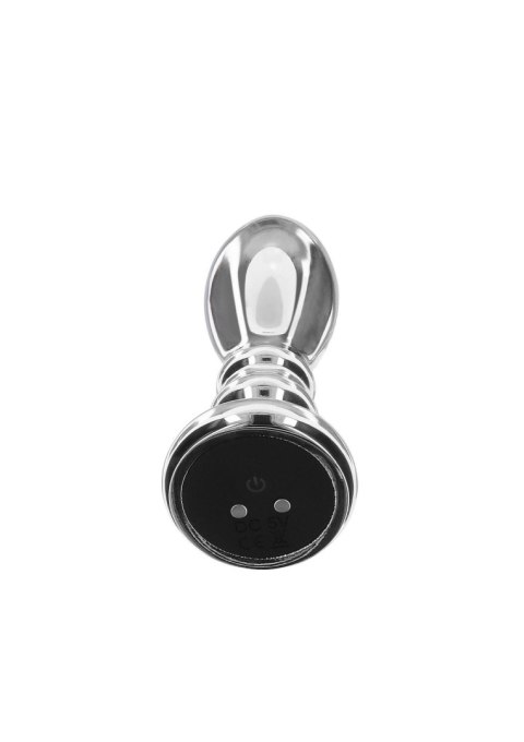 Buttplug Vibr. Ribbed Medium Silver SCALA